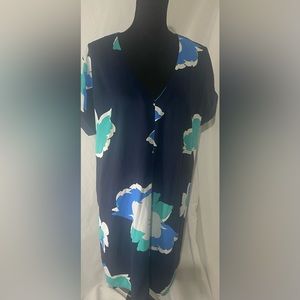 A New Day High Low Floral Shift Dress Size XL